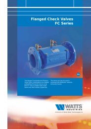 Flanged Check Valves FC Series - WATTS industries