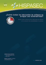 Una al dÃa: 12 aÃ±os de seguridad informÃ¡tica - Hispasec