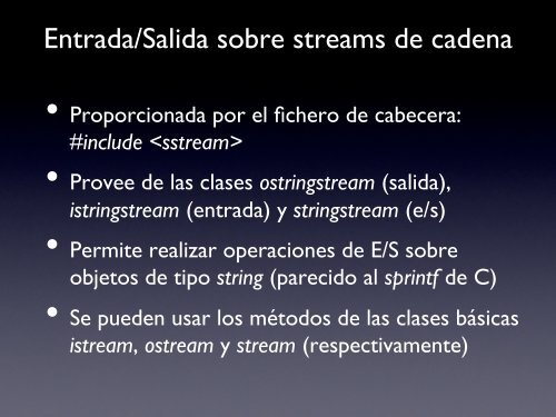 Sobrecarga de Operadores y E/S en C++