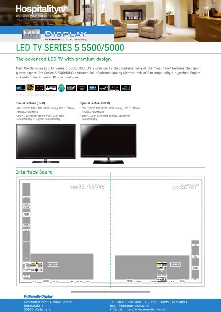 LED TV SERIES 5 5500/5000 - MM.Display