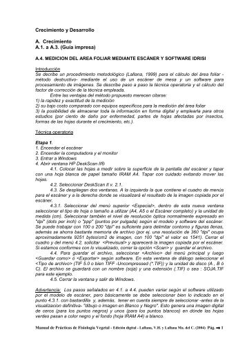 Crecimiento y Desarrollo A. Crecimiento A.1. a A.3. (GuÃ­a impresa)