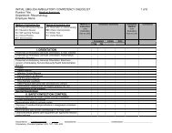 INITIAL UMG/JDH AMBULATORY COMPETENCY CHECKLIST 1 of ...