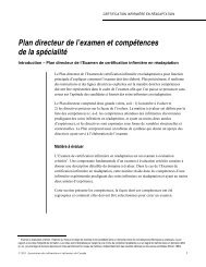 Plan directeur de l'examen et compÃ©tences de la ... - NurseONE