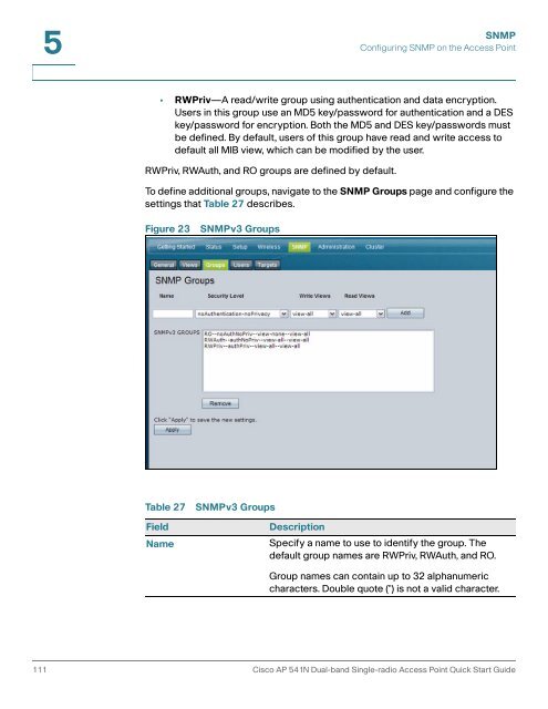 Cisco AP541N Dual-band Single-radio Access Point Administration ...