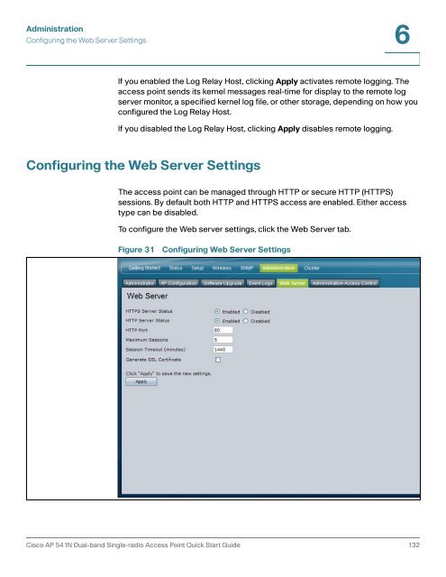 Cisco AP541N Dual-band Single-radio Access Point Administration ...