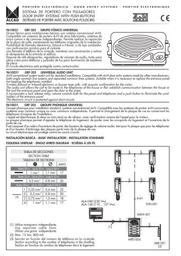 sistema de portero con pulsadores door entry systems with ... - Alcad