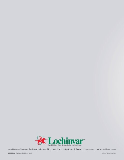 Lochinvar - API of NH