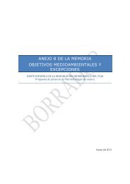Anejo 8 - Objetivos medioambientales y exenciones