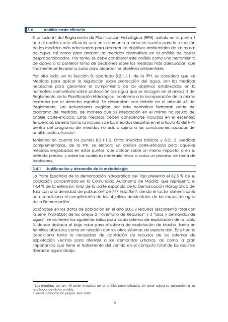 Anejo 8 - Objetivos medioambientales y exenciones