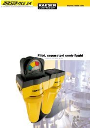 Filtri, separatori centrifughi - AIRSERVICE 24 srl