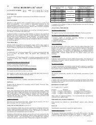 TOTAL BILIRUBIN L3KÃ‚Â® ASSAY - Sekisui Diagnostics