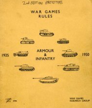 Armour and Infantry 1925-1950 - Wargames Research Group (WRG)