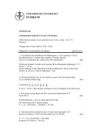 lÃƒÂ¶sningar - Fysikum
