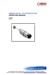 simrad gd10l - ir gas detector operating manual - ICEWeb