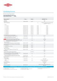 Technisches Datenblatt XENERGYâ¢ SL - Dow Building Solutions