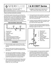 CSDT Series I & M - Steriflow Valve