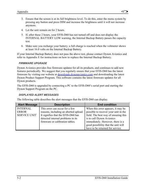 EFIS-D60 Installation Guide - Dynon Avionics