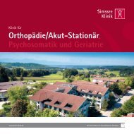 OrthopÃ¤die - Simssee Klinik Bad Endorf