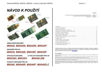 NÃVOD K POUÅ½ITÃ - Model -Shop