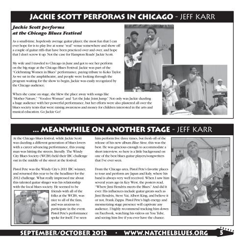 SEPT-OCT 2012 - Natchel' Blues Network