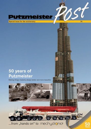 50 years of Putzmeister