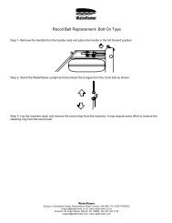 RECOIL BELT REPLACEMENT- BOLT ON - Waterrower.biz