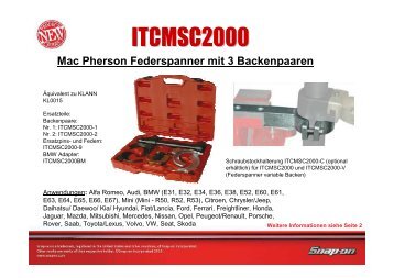 Mac Pherson Federspanner mit 3 Backenpaaren