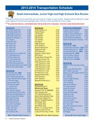 Bus Routes - Selah School District