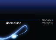 Thuraya XT User Guide - GlobalCom Satellite Communication