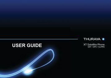 Thuraya XT User Guide - GlobalCom Satellite Communication