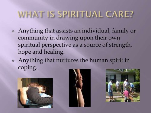 The Role of Spiritual Care in Disasters Presentation