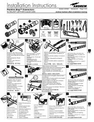 Positive Stop Connectors for HELIAX LDF4-50A Coaxial Cable - AVW