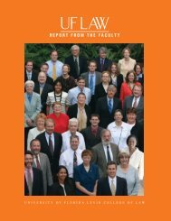 2005 Faculty Report - uri=law.ufl - University of Florida