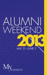 PDF of Alumni Weekend Brochure - iModules