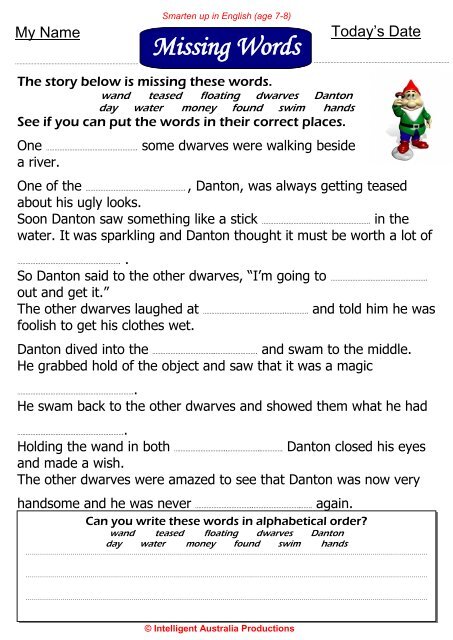 Reading Comprehension - Australian Teacher