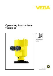 Operating Instructions - VEGADIS 62 -