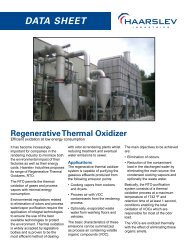 DATA SHEET Regenerative Thermal Oxidizer - Haarslev