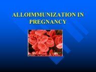 ALLOIMMUNIZATION IN PREGNANCY