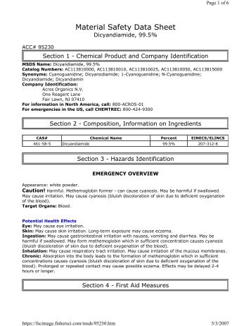 MSDS PDF/D/Dicyandiamide.pdf