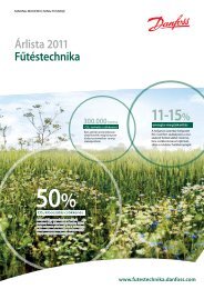 Ãrlista 2011 - Danfoss fÅ±tÃ©stechnika