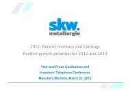 Christian Schunck - SKW Stahl-Metallurgie Holding AG