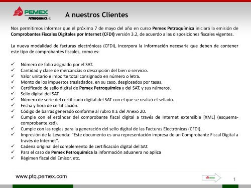 Facturas - Pemex PetroquÃ­mica