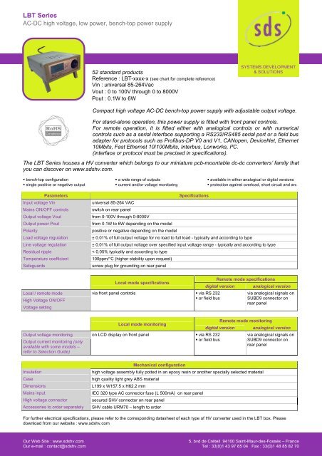 More info on LBT series power supplies