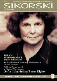 Sofia Gubaidulina Turns Eighty - Sikorski