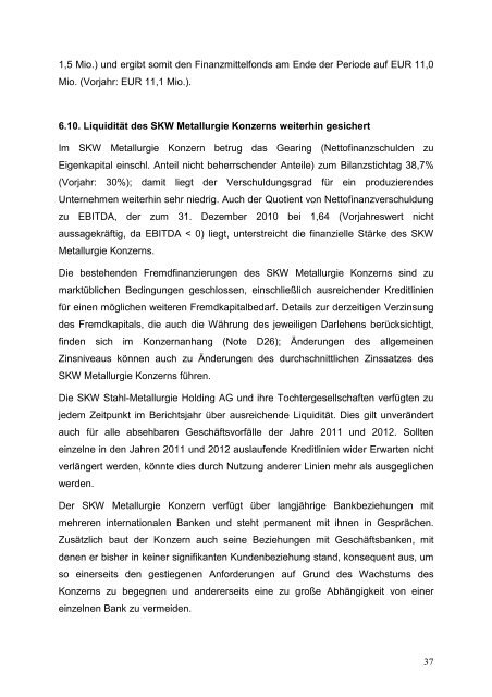 SKW Stahl-Metallurgie Holding AG Unterneukirchen (Deutschland ...