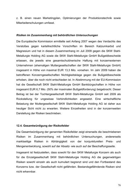 SKW Stahl-Metallurgie Holding AG Unterneukirchen (Deutschland ...