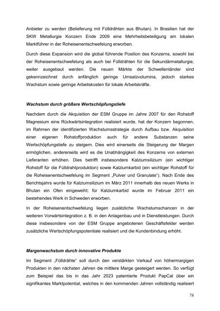 SKW Stahl-Metallurgie Holding AG Unterneukirchen (Deutschland ...