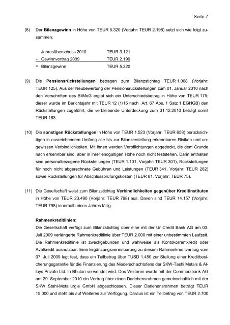 SKW Stahl-Metallurgie Holding AG Unterneukirchen (Deutschland ...