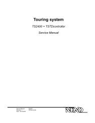 Touring system - Nexo