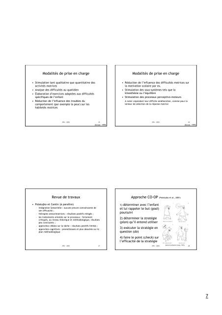 Les troubles du mouvement intentionnel et de la ... - Resodys